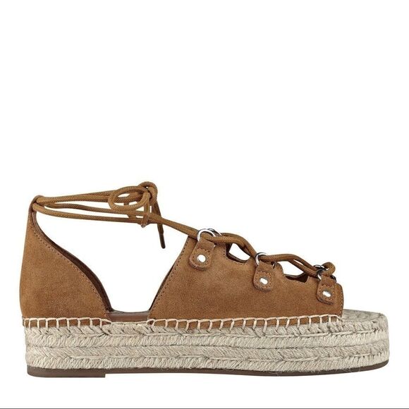 Marc Fisher Lace Up Flat Espadrille Sandal - Picture 2 of 6